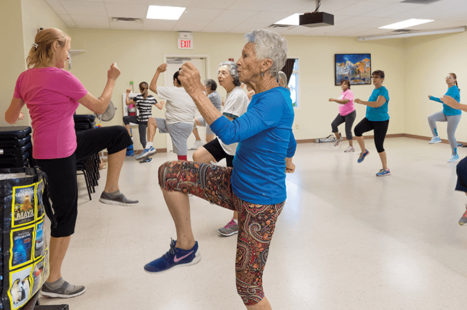 Gentle Aerobics starts again on 4th September