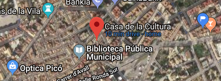 Location Casa de la Cultura, Jávea