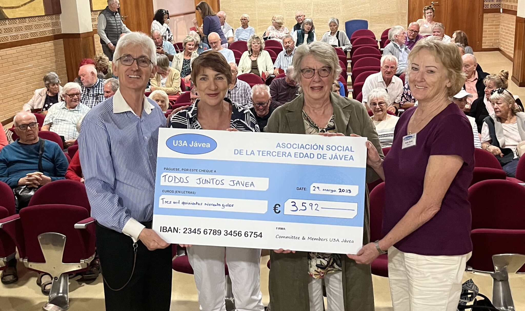 Charity is a big winner at U3A AGM U3A Javea
