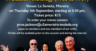 U3A Moraira/Teulada Charity Concert on 5th September 2024