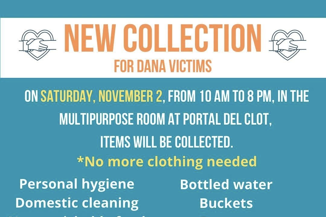 Local Collection for DANA victims tomorrow