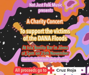 Not Just Folk Music - Fundraiser for the DANA victims - Now on 25th November at 5pm