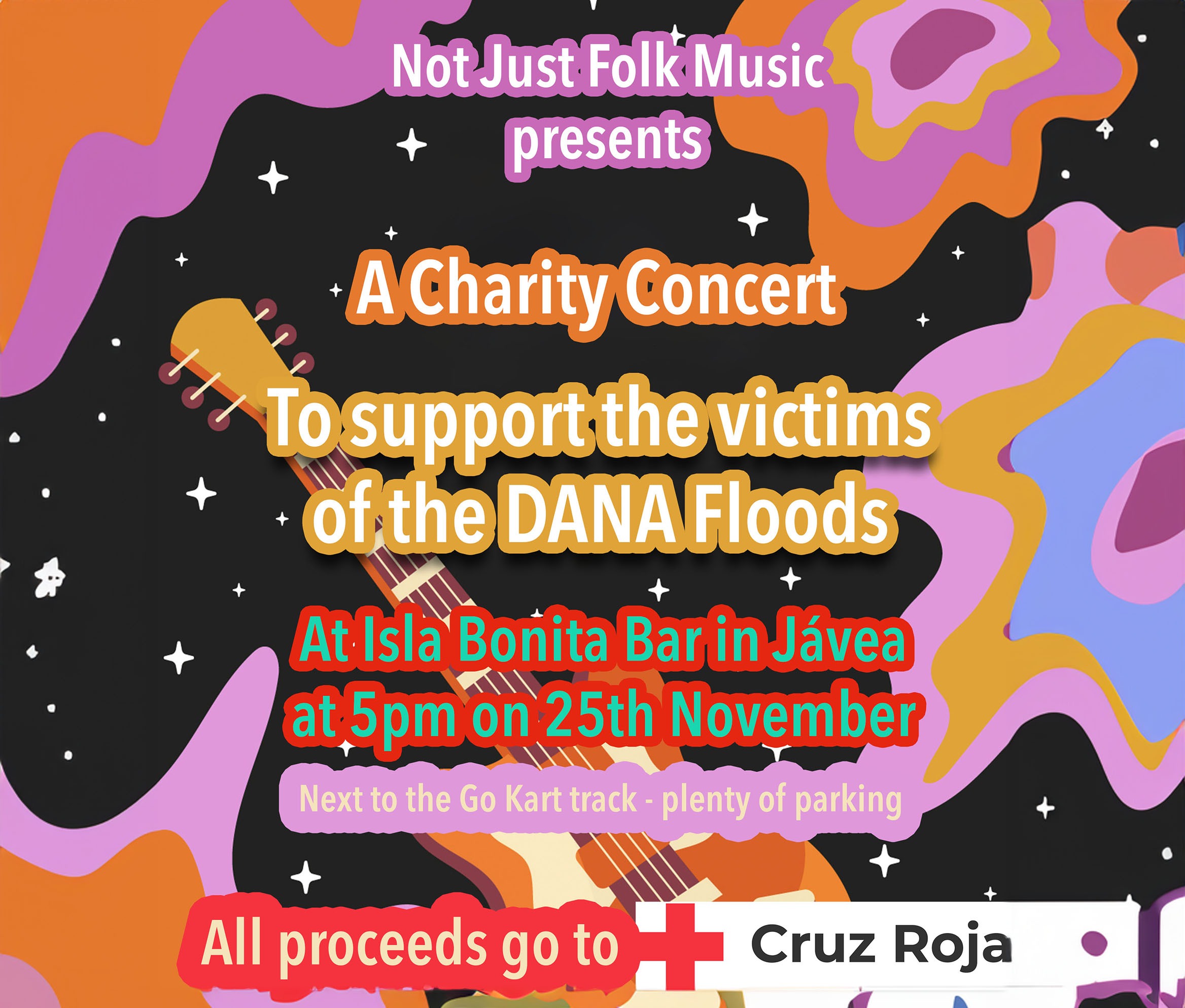 Not Just Folk Music – Fundraiser for the DANA victims – Now on 25th November at 5pm