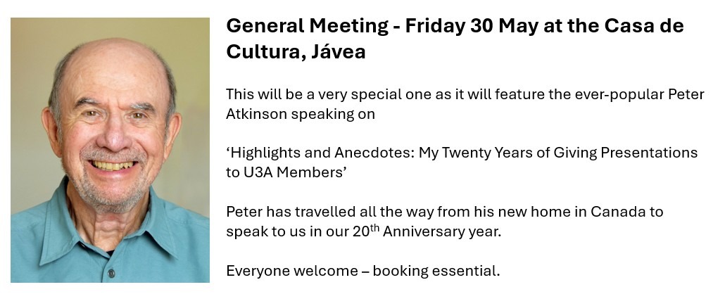 General Meeting - Friday 30th May