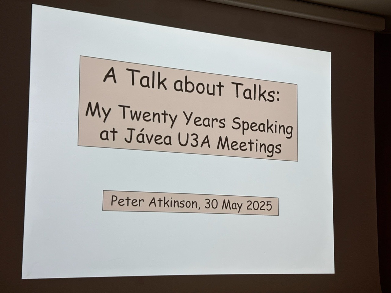 General Meeting – 30 May