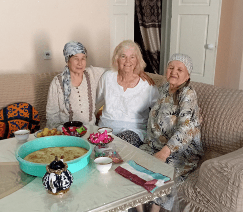 Diana's new found friends on the Silk Road!