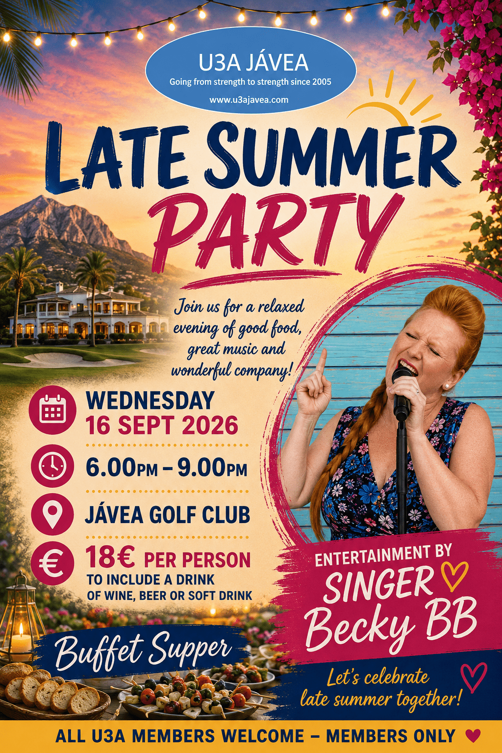 U3A Late Summer Party