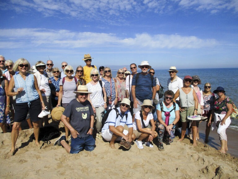 Summer sunshine for our walk by the sea!