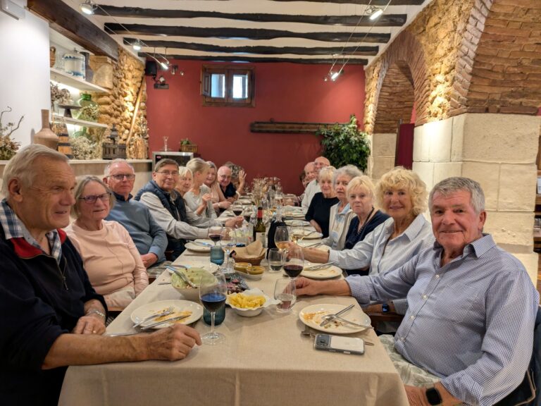 A great day in Alcoy, with a splendid venue for lunch!